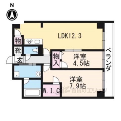 セントリヴィエ二条の間取り