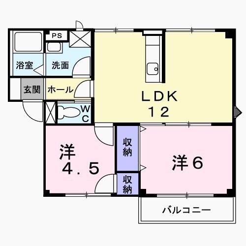 メゾンクレールＡの間取り