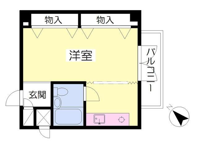 【サンプラザ・ベビードールの間取り】