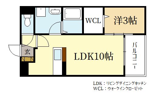 京田辺市興戸和井田のアパートの間取り