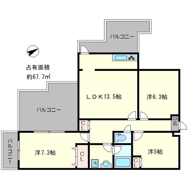 フォルム聖護院別邸の間取り