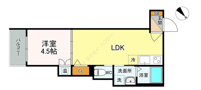 Ｔｒｅ　Ｃｏｕｒｔ　兵庫Iの間取り