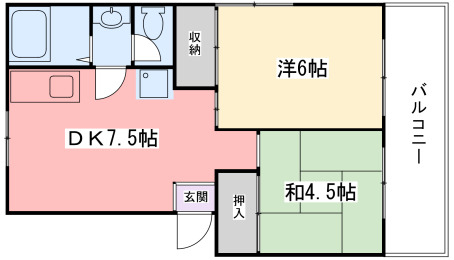 第二青山ハイツの間取り