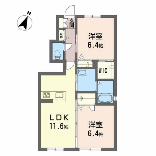 シャーメゾンみどり野　Ｅ棟の間取り