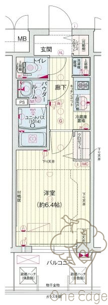 プレサンス梅田北ディアの間取り