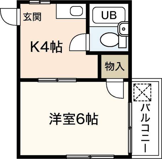 広島市中区舟入南のマンションの間取り