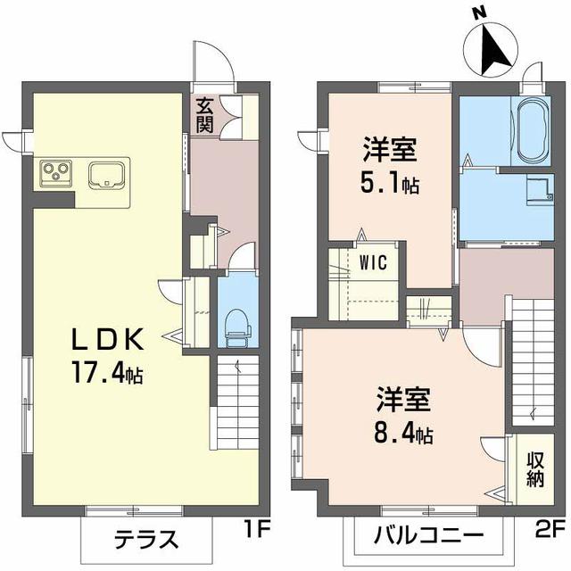 シャーメゾン庄町の間取り