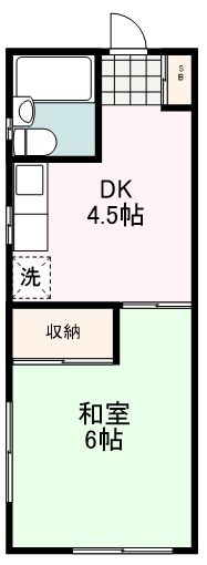 清瀬市野塩のアパートの間取り