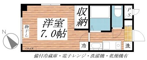 和歌山市狐島のマンションの間取り