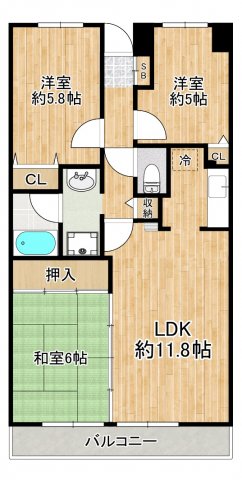 アーバンイケダの間取り