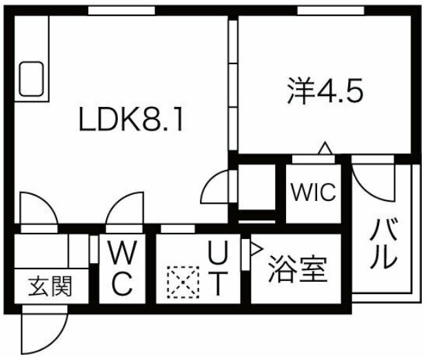 【堺市堺区桜之町東のアパートの間取り】