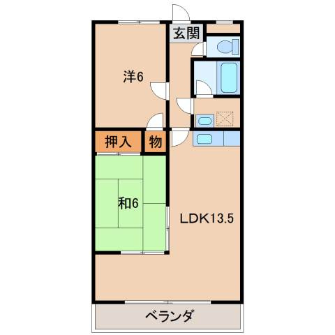 サクラマンション紀伊の間取り