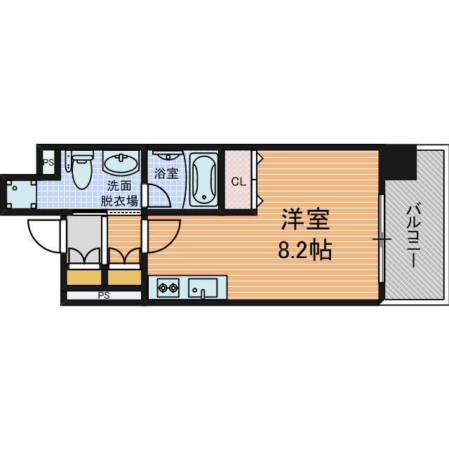 ＫＤＸレジデンス本町橋の間取り