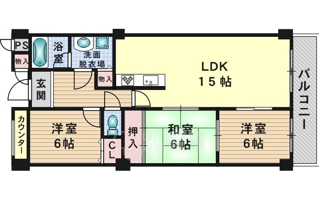 ラミュール北春日丘の間取り