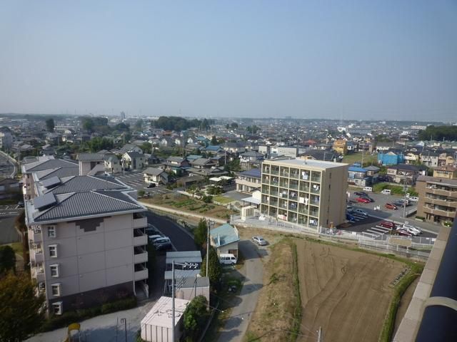 【川越市大字的場のマンションの眺望】