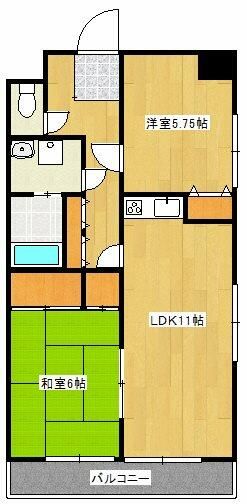 マンションミゾロクの間取り