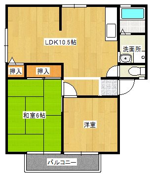 ファミール城崎の間取り