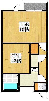 千歳市朝日町のマンションの間取り