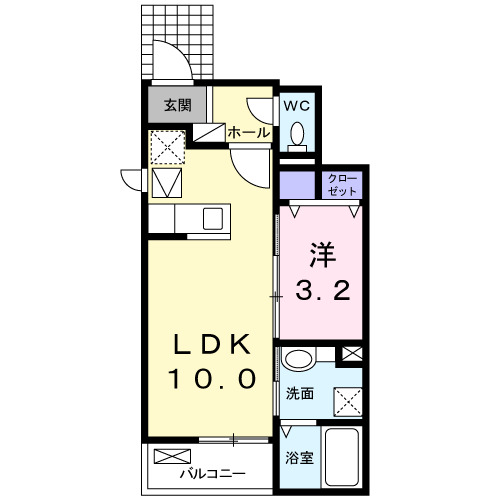 ドゥボヌールＢの間取り