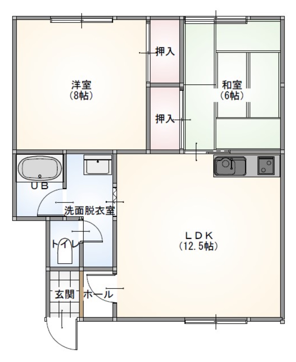 ルシアBの間取り