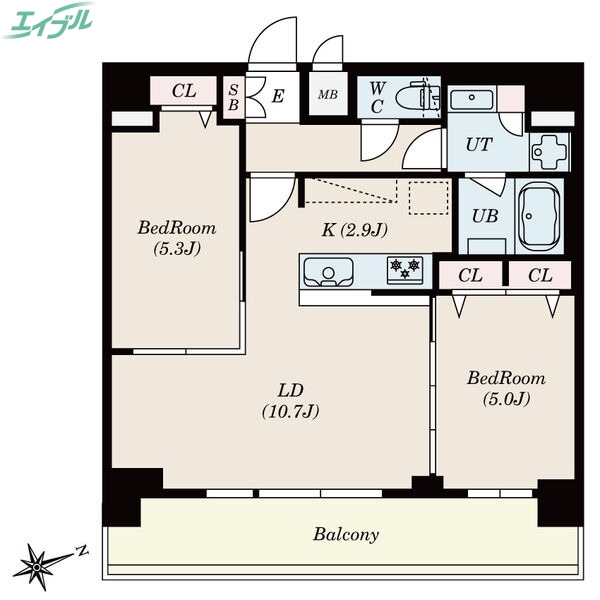 Ｓ－ＲＥＳＩＤＥＮＣＥ四日市安島ａｌｏｇｇｉｏの間取り