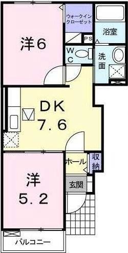 大里郡寄居町大字赤浜のアパートの間取り