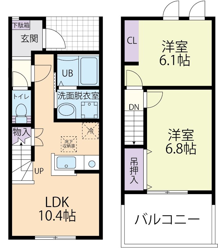 フォレスタ　鴻巣　Ｂの間取り