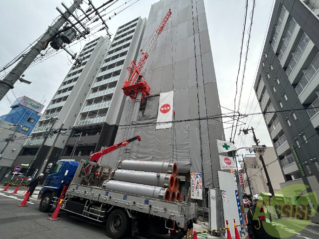 【尼崎市昭和南通のマンションの建物外観】