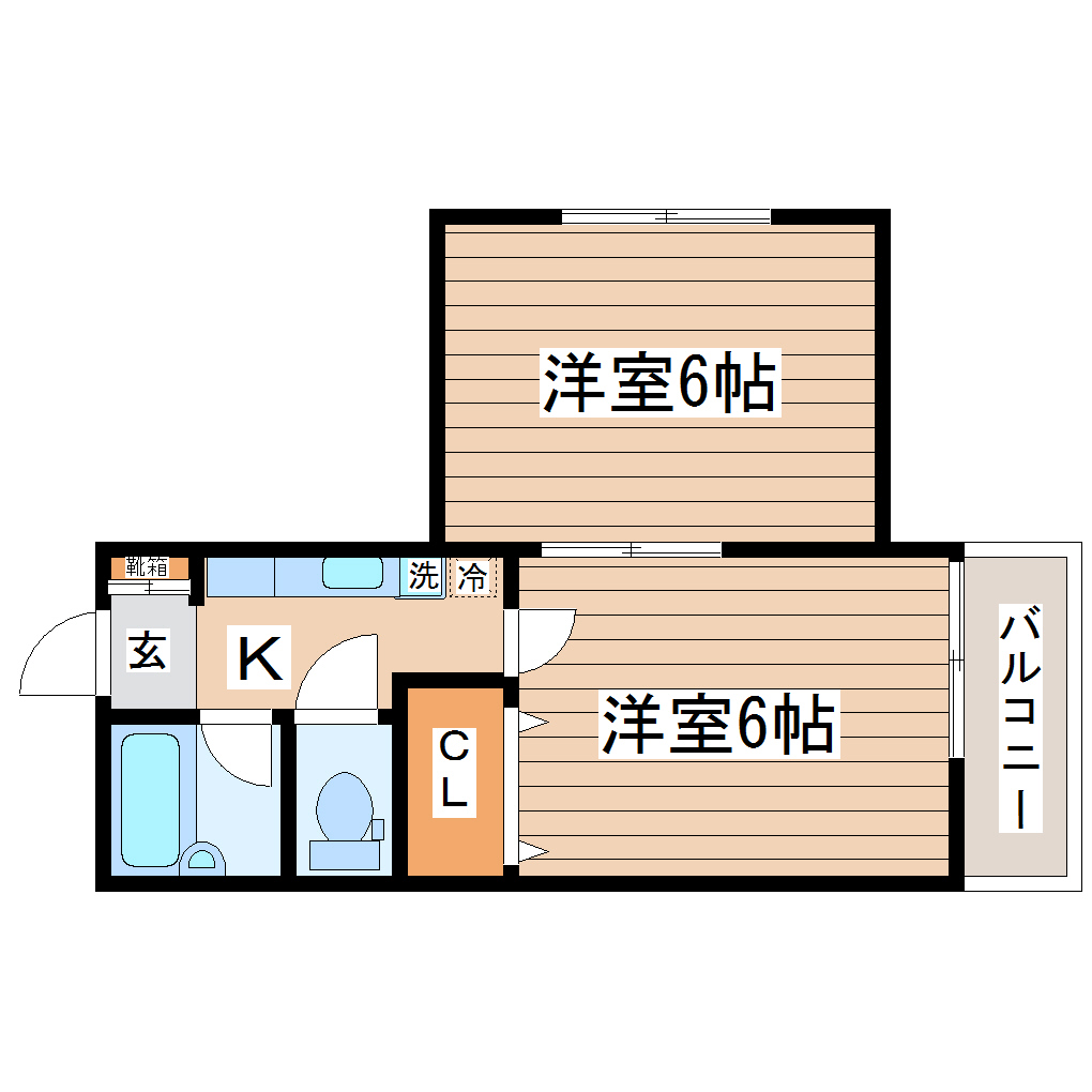 コーポ岩谷の間取り