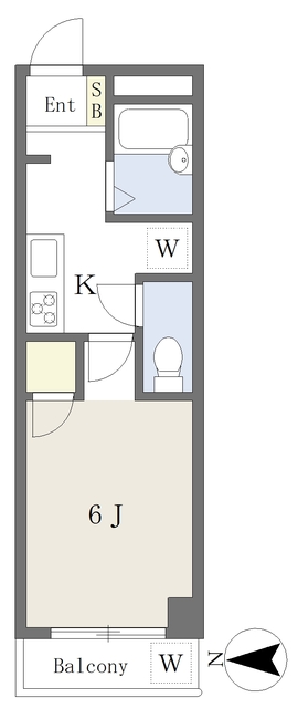 木屋町ホームズの間取り