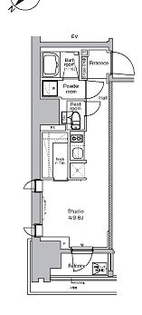 中央区日本橋馬喰町のマンションの間取り