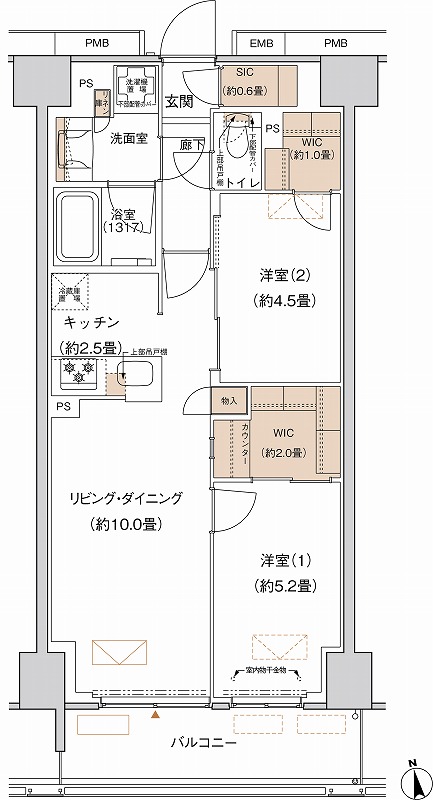 プライムネクサス大森北の間取り