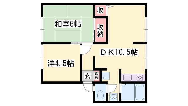 エクセル山崎の間取り