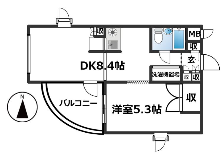 メゾンドリセットの間取り