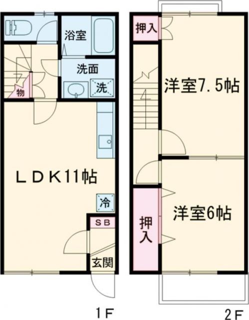 弥富市五明町のアパートの間取り