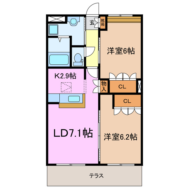 【ルミエール南山の間取り】