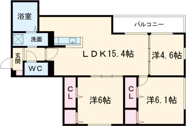 ルピナス嵯峨嵐山の間取り