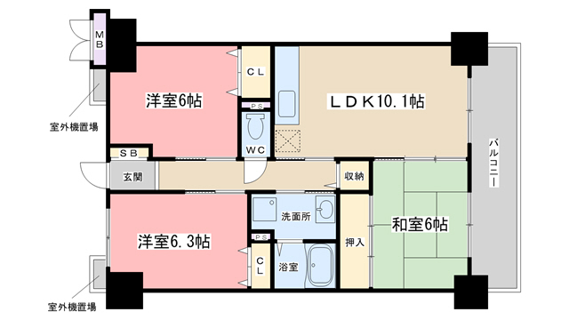 ワンネス２１の間取り