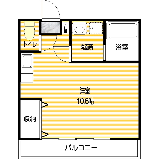 ハイツ踊場の間取り