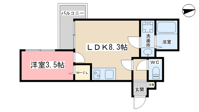 仮)御陵中筋町共同住宅の間取り