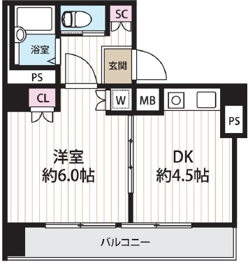 ラポール茅場町三恵ビルの間取り