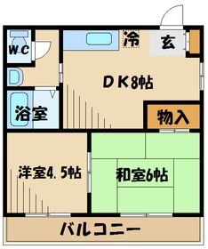 日野市高幡のマンションの間取り