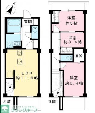 【市川市東菅野のマンションの間取り】