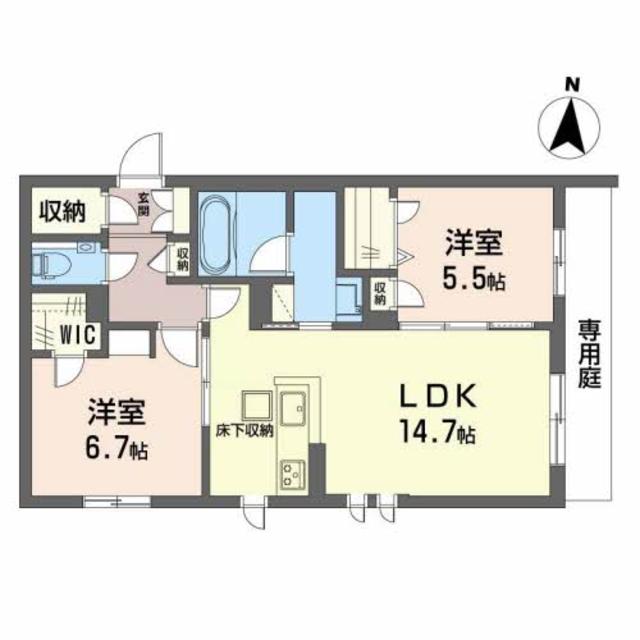 シャーメゾン　若園の間取り