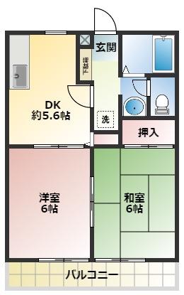 サンフラワー清地の間取り