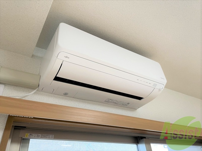 その他設備　寝室にはエアコンが付いていて夏場も冬場も快適です