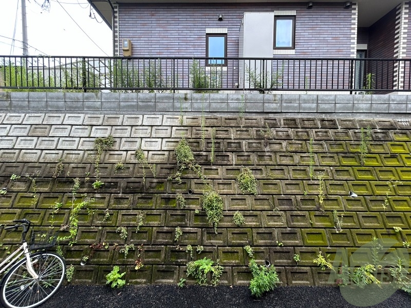 バルコニー　大きな窓からのながめはこんな感じですよ。