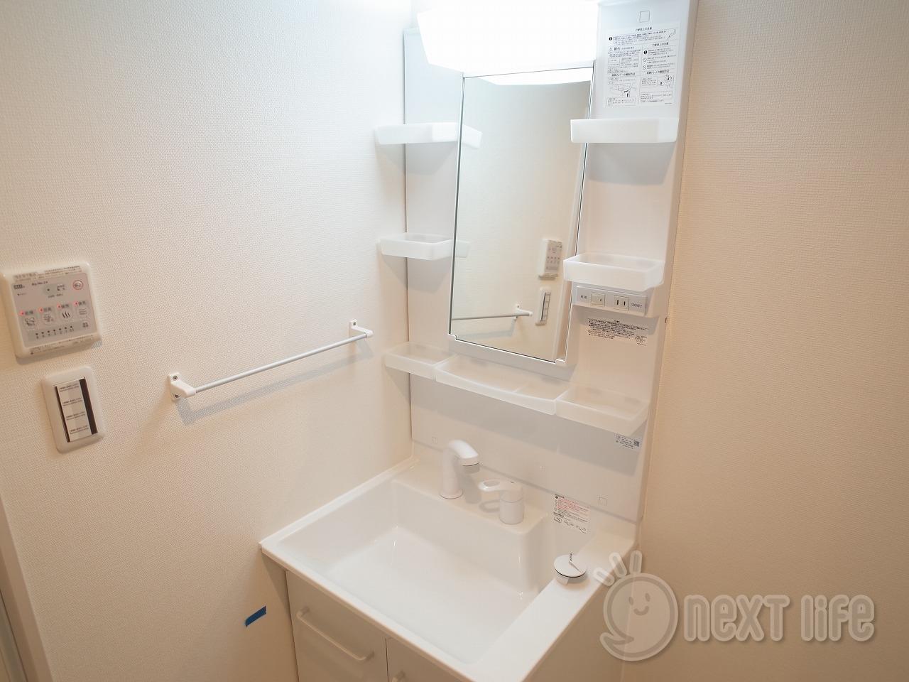 洗面設備　リブリメゾン樹の洗面所