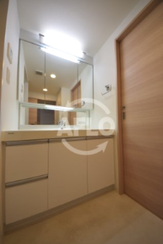 洗面設備　リーディア玉造駅前　独立洗面台