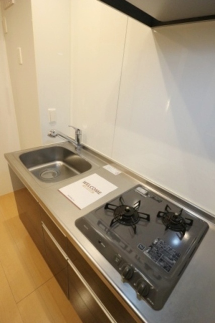 キッチン　ガスコンロ２口付き